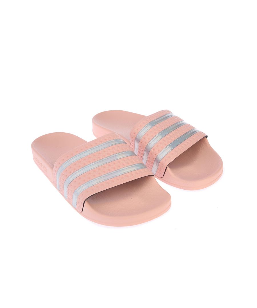 Image for Women's adidas Originals Adilette Slide Sandals in Coral