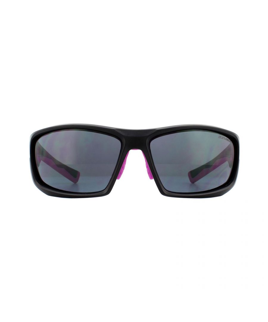 Cairn Unisex Sunglasses Scrambler 02 Matte Black Pink Fluo Grey Photochromatic - One Size