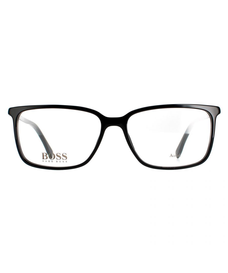 Hugo Boss Rectangular Mens Black Gold 0679/IT - One Size