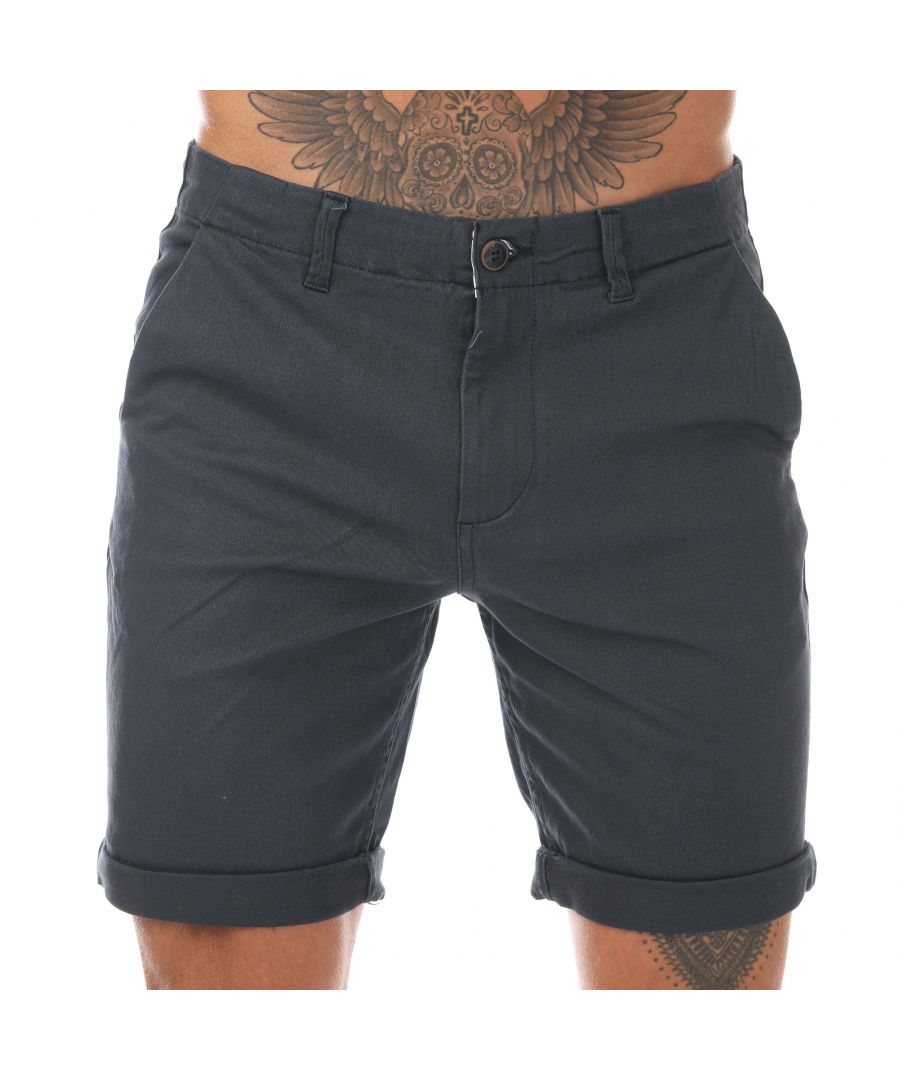 Jack & Jones basic chinoshort voor heren, marineblauw