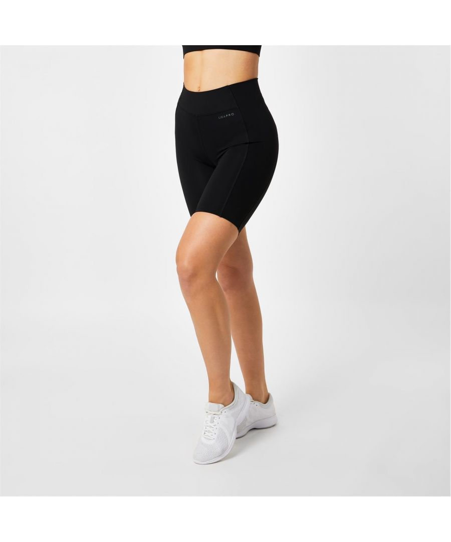 This seasons staple for your workout wardrobe has arrived. These longline cycling shorts are made with flex fabric which helps you move comfortably whether it be a leisurely bike ride or a high intensity spin class! Style with an oversized jumper or simply alone with the matching bra for the full look. This pair will add some new sporty styling to your wardrobe for a look you can’t live without. Plus, they wick sweat away from the skin and dry quickly, crafted in an opaque fabric. These high-waisted shorts are sure to flatter any figure. > Sweat wicking > Pro-dry > Squat proof > High rise > 78% Polyester and 22% Elastane > Machine washable > Fabric: Polyester > Performance Techology: Moisture Wicking > Weatherproof: Not Waterproof > Body Fit: Standard > Fastenings: Elasticated Waist > Fit Type: Skinny Fit > Length: Mini > Pockets: No Pockets > Care Instructions: Machine Washable, Follow Care Instructions > Style: Gym Shorts