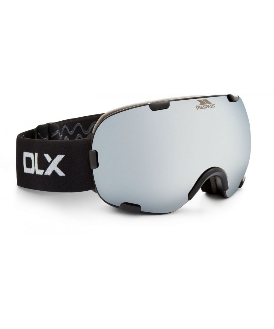  Trespass Bond Mirrored Dual Lens Ski Goggles (One Size) (Matt Black Frame)