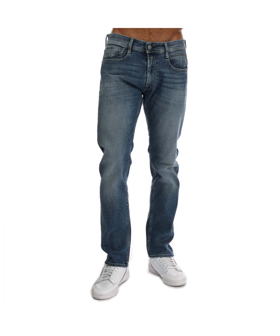 Replay Rocco jeans met rechte pasvorm voor heren, denim