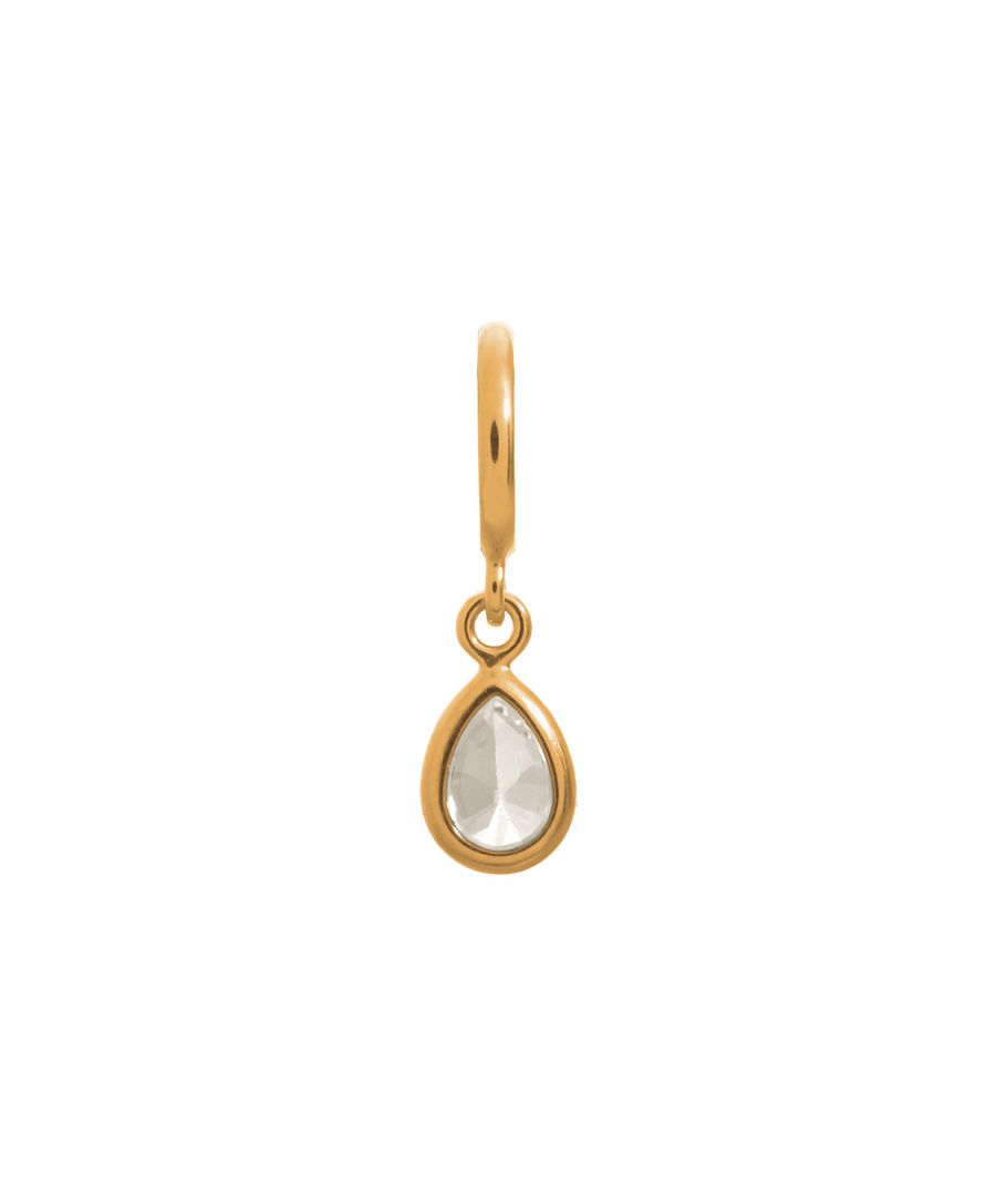 Citrine cubic zirconia encased in a gold plated drop shapeThe charm is designed to sit snug against the bracelet allowing you to design your bracelet and the charms to sit precisely where you chooseThis product comes in luxury Endless Jewelry branded packaging • Jewellery Box Not Guaranteed