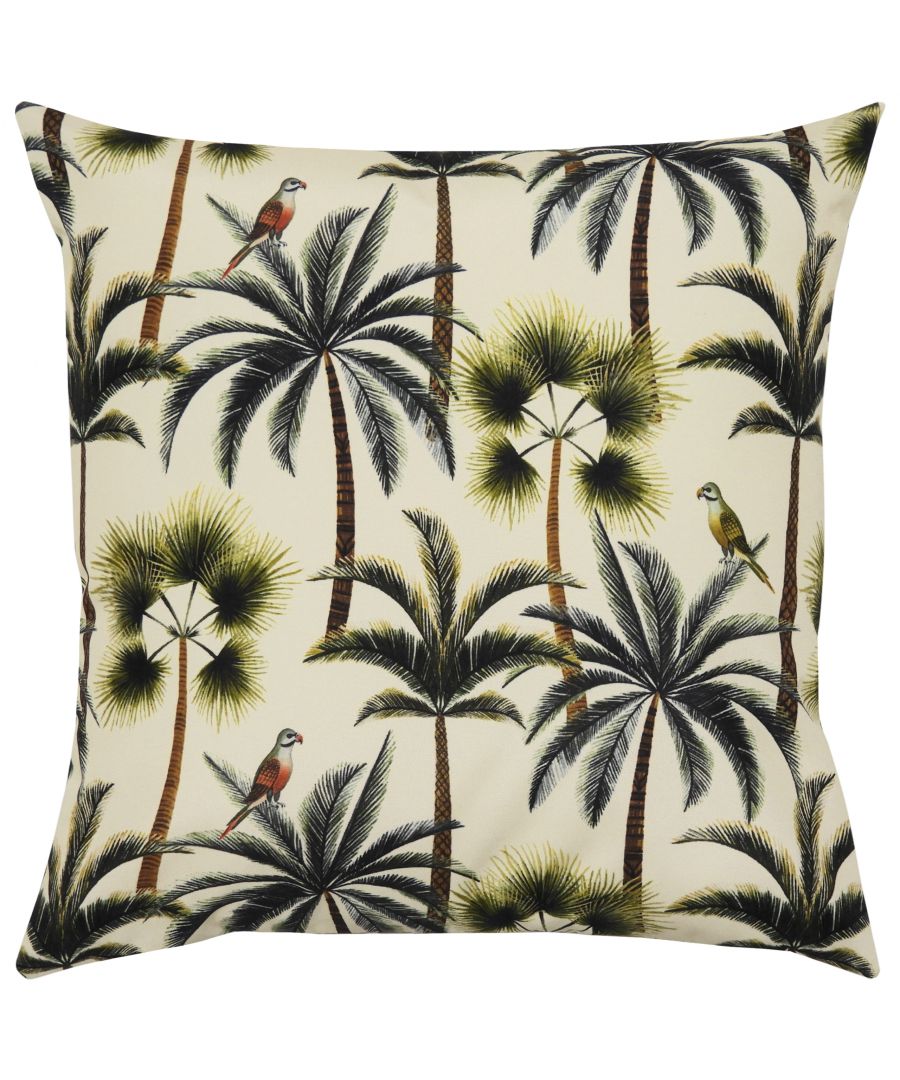 Bring the tropical feels to your outdoor space. This fully reversible design in beautiful forest green tones is sure to stand out in any garden.