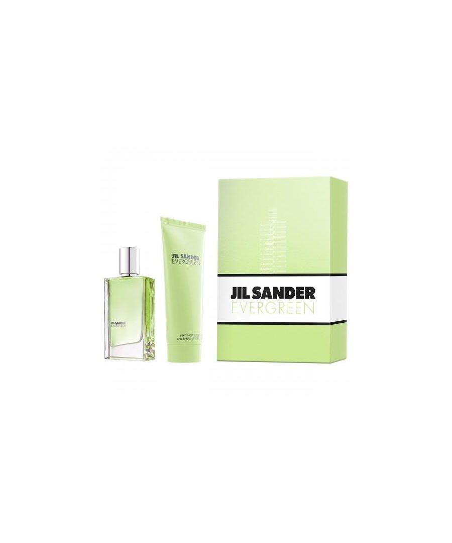 Flowery, Oriental Jil Sander Evergreen is a new image of femininity. It is for women who radiate their sensuality in a natural and pure way. Contents: - 30 ml Eau de Toilette EDT - 75 ml body lotion body lotion