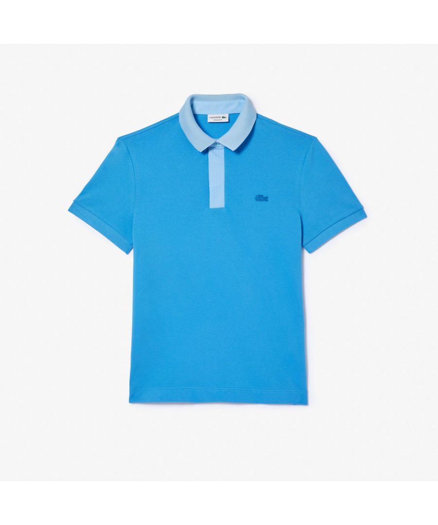 Lacoste Mens Petit Pique Smart Paris Polo Shirt in Blue - Size Medium