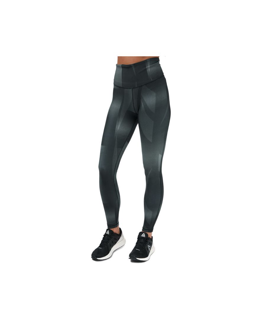 Image for Women's Reebok Lux Bold High-Rise Vector Block Tights in Black