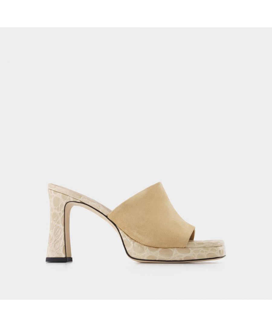 By Far Womens Beliz Mule - - Kraft - Leather - Nude - Size EU 40