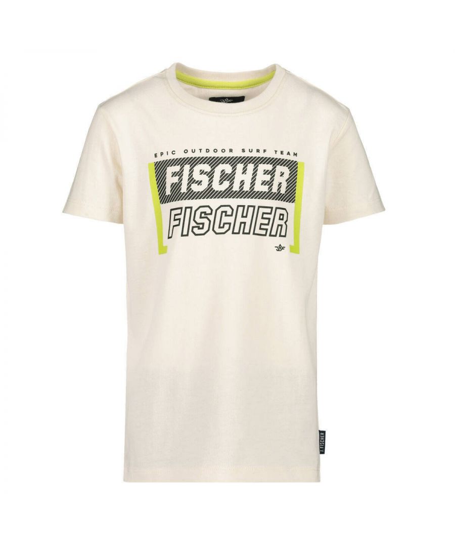 Dit T-shirt voor jongens van Jake Fischer is gemaakt van katoen en heeft een logo-opdruk. Het model heeft een ronde hals en korte mouwen.