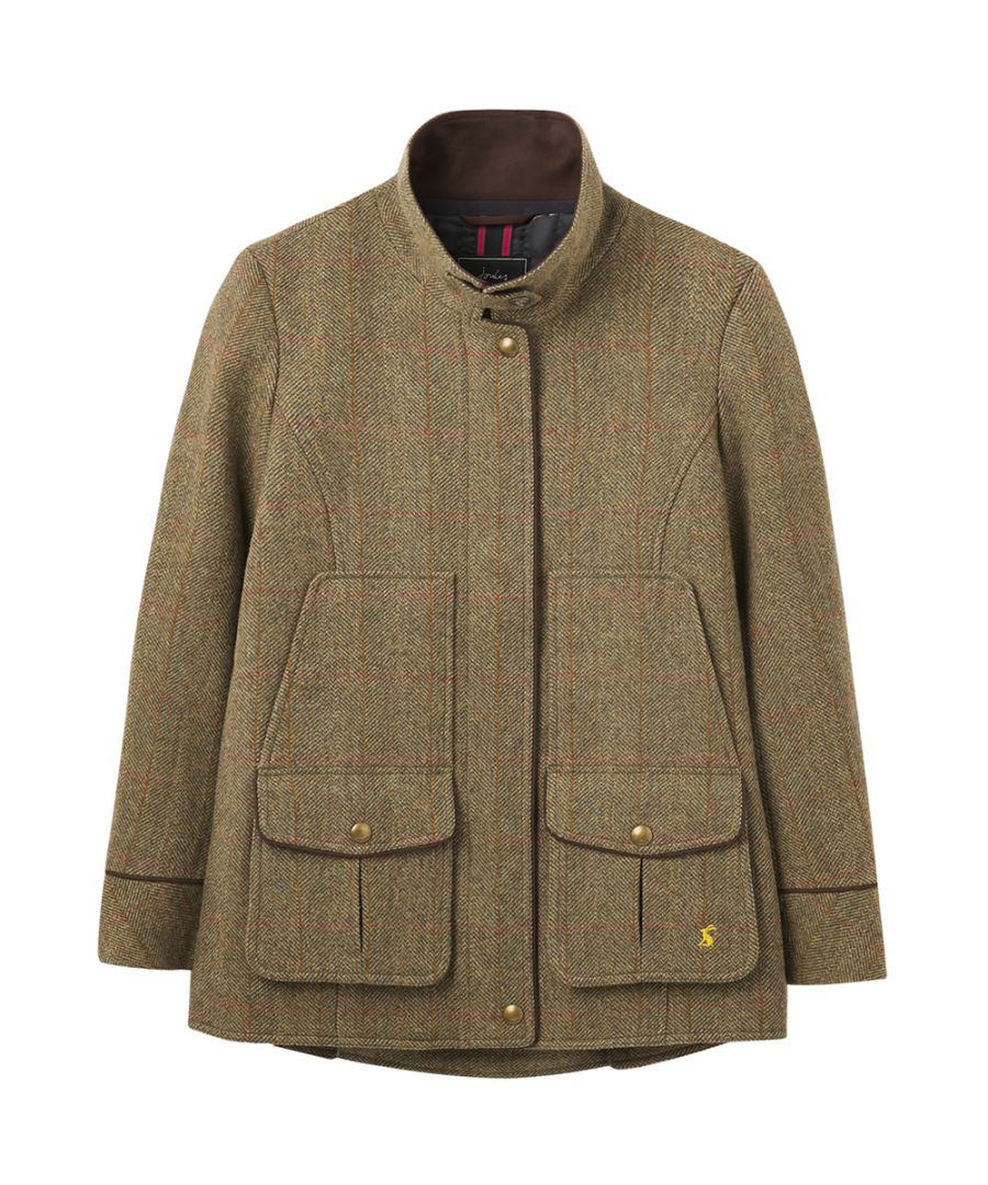 Pairing heritage-inspired tweed with our hand-drawn print lining, this charming coat has its roots firmly in the British countryside. Brass trims, a stand-up suede collar and a feminine silhouette work alongside a host of functional features to lift this timeless piece well and truly out of the ordinary.