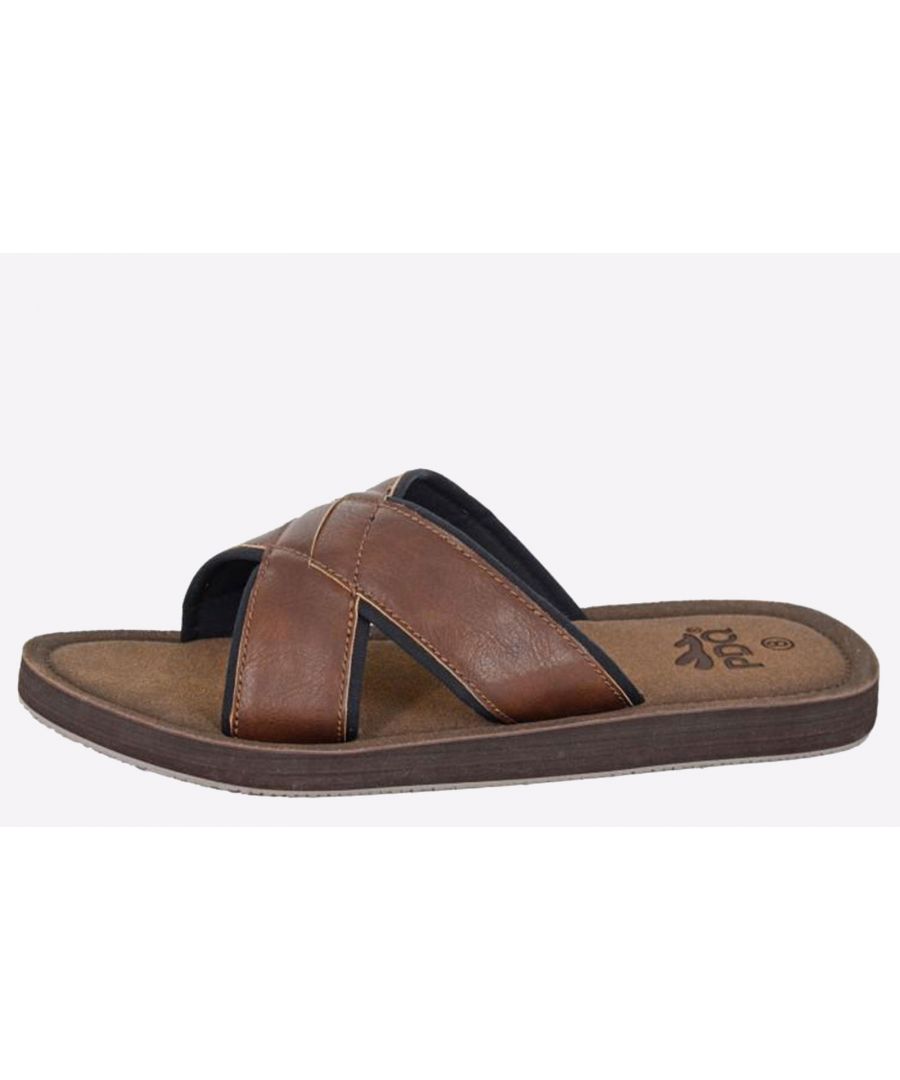 PDQ Bayworth Sandal Mens - Brown - Size UK 7