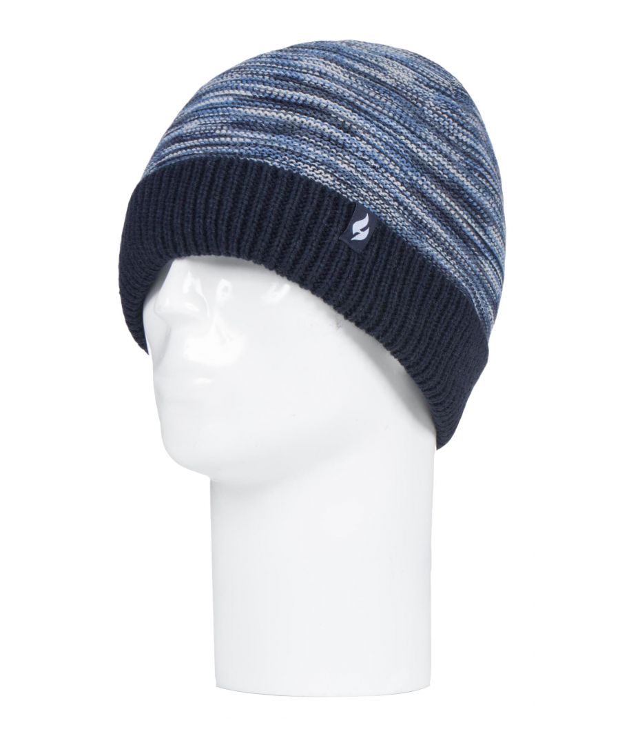 Men’s Heat Holders Garter Knit Turnover HatLike the original Heat Holders men’s hat but with an interesting garter knit pattern and ribbed turnover cuff, this Medway styled hat aims to keep you cosy and warm whilst keeping you fashionable with their contemporary style and knit.These men’s hats have a fleece plush insulation lining, called Heatweaver, that is even more effective at holding warm air than any regular lining. This thermal lining is designed to be soft with a luxurious fleece feel (it almost feels like you’re touching the golden fleece) whilst holding warm air close to your skin, effectively keeping the cold air out. All of this is designed to ensure that you are toasty warm throughout the cold weather.The stitching is a garter knit style which is funky and interesting on its outer to give a fashionable touch and will set you apart from standard cable kit styles.Men’s Medway hats are available in 3 colours including Black, Grey & Blue. They are made from 100% Acrylic on the outside of the hat and the lining is made from 100% Polyester. They come in one size and they are safely machine washable.Extra Product DetailsHeat HoldersHeat Weaver Fleece LiningMedway StyleGarter Knit StitchingOne Size Fits AllRibbed Turnover CuffOuter: 100% AcrylicLining: 100% PolyesterMachine Washable