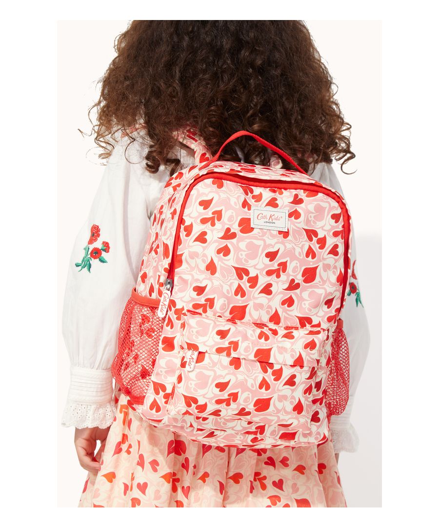 Marble Hearts Ditsy Kids Modern Large Backpack