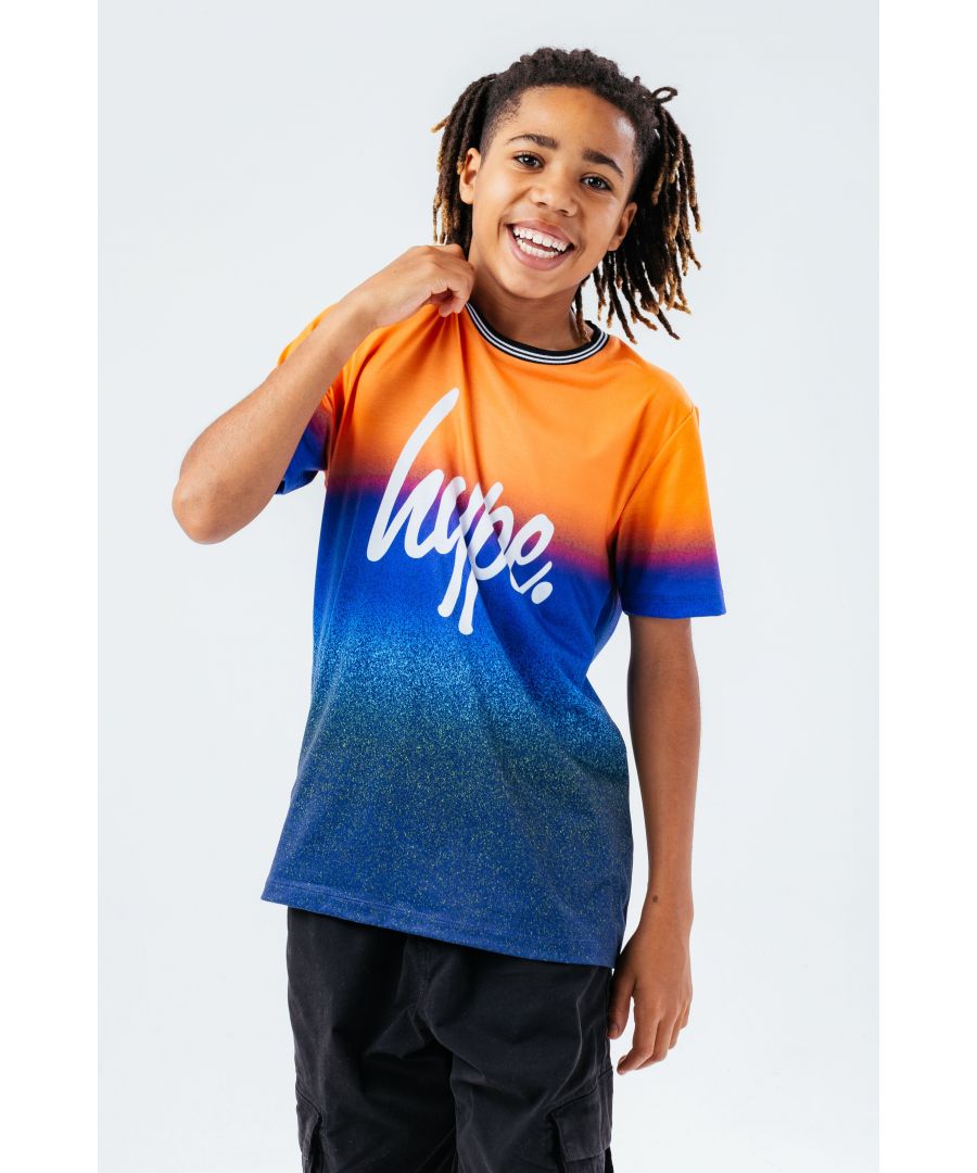 Image for Hype Sunrise Speckle Fade Kids T-Shirt