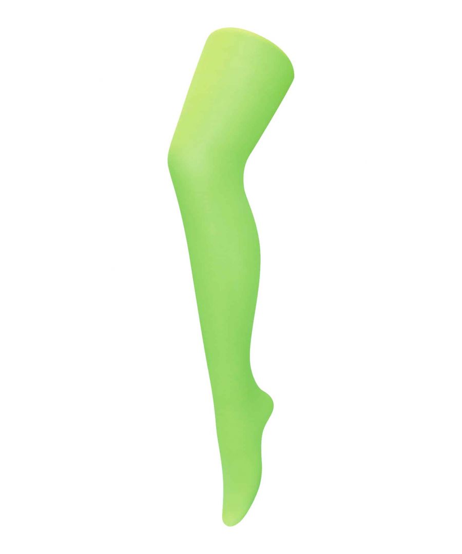 Ladies Neon Tights   These bright and colourful neon tights are perfect for any neon nights! They come in a range of cheerful colours which will perfectly fit into your outfit.   They are 40 Denier, and still cosy enough for wearing all night long as you party! Single pair recieved, and one size of 4-10 US / 36-42
