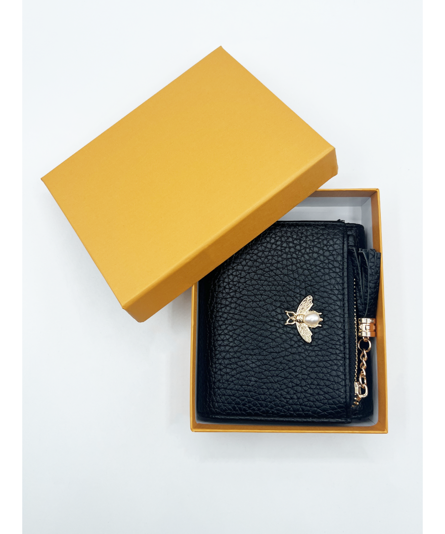 SVNX Womens Black Purse with Bee Emblem - One Size - Image 2