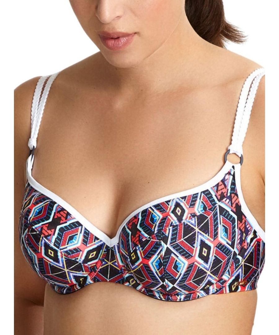 Panache Womens Elle Balconnette Bikini Top - Multicolour Elastane - Size 38E