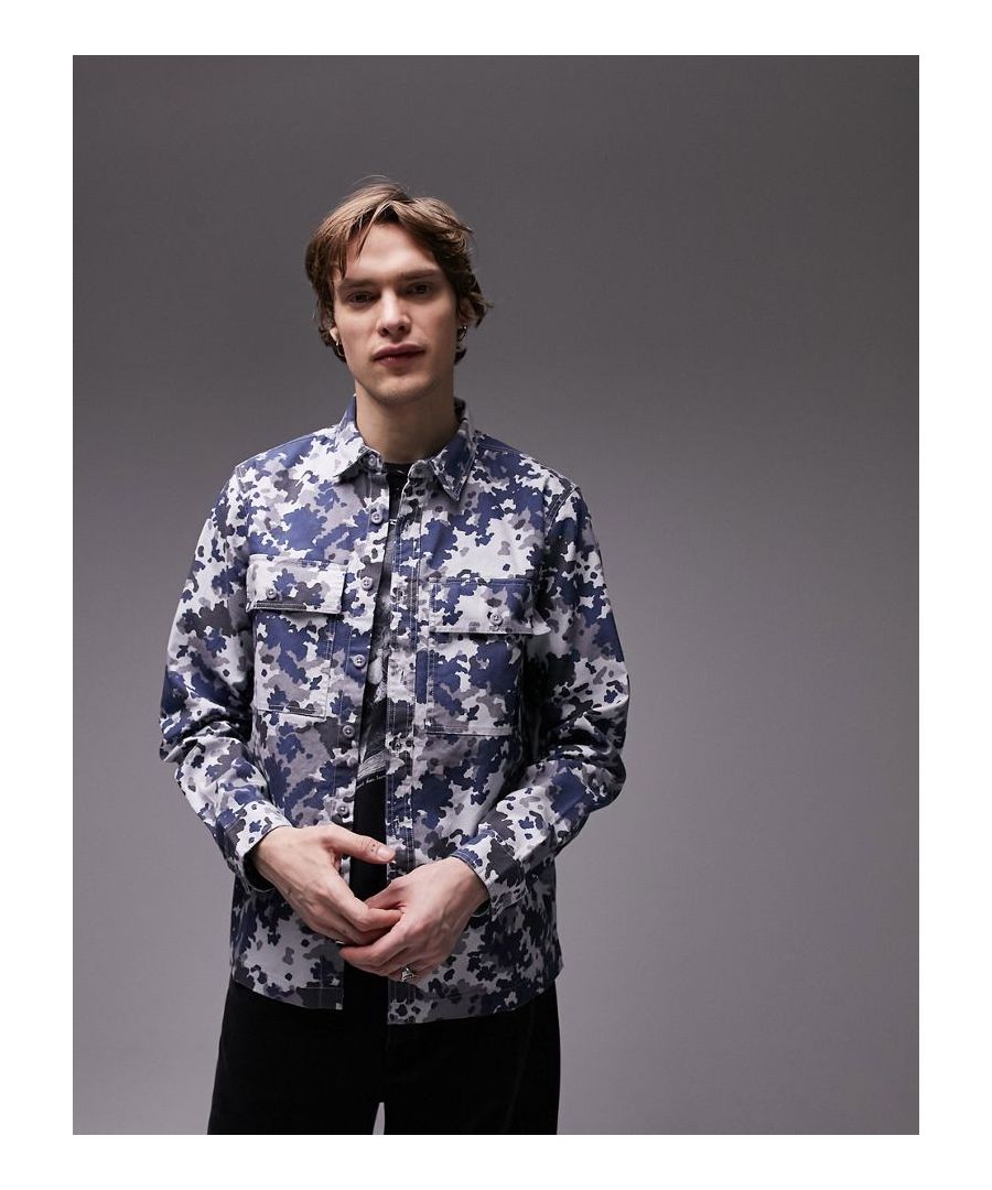 Shirts by Topman Welcome to the next phase of Topman Camouflage design Spread collar Button placket Chest pockets Regular fit Sold by Asos