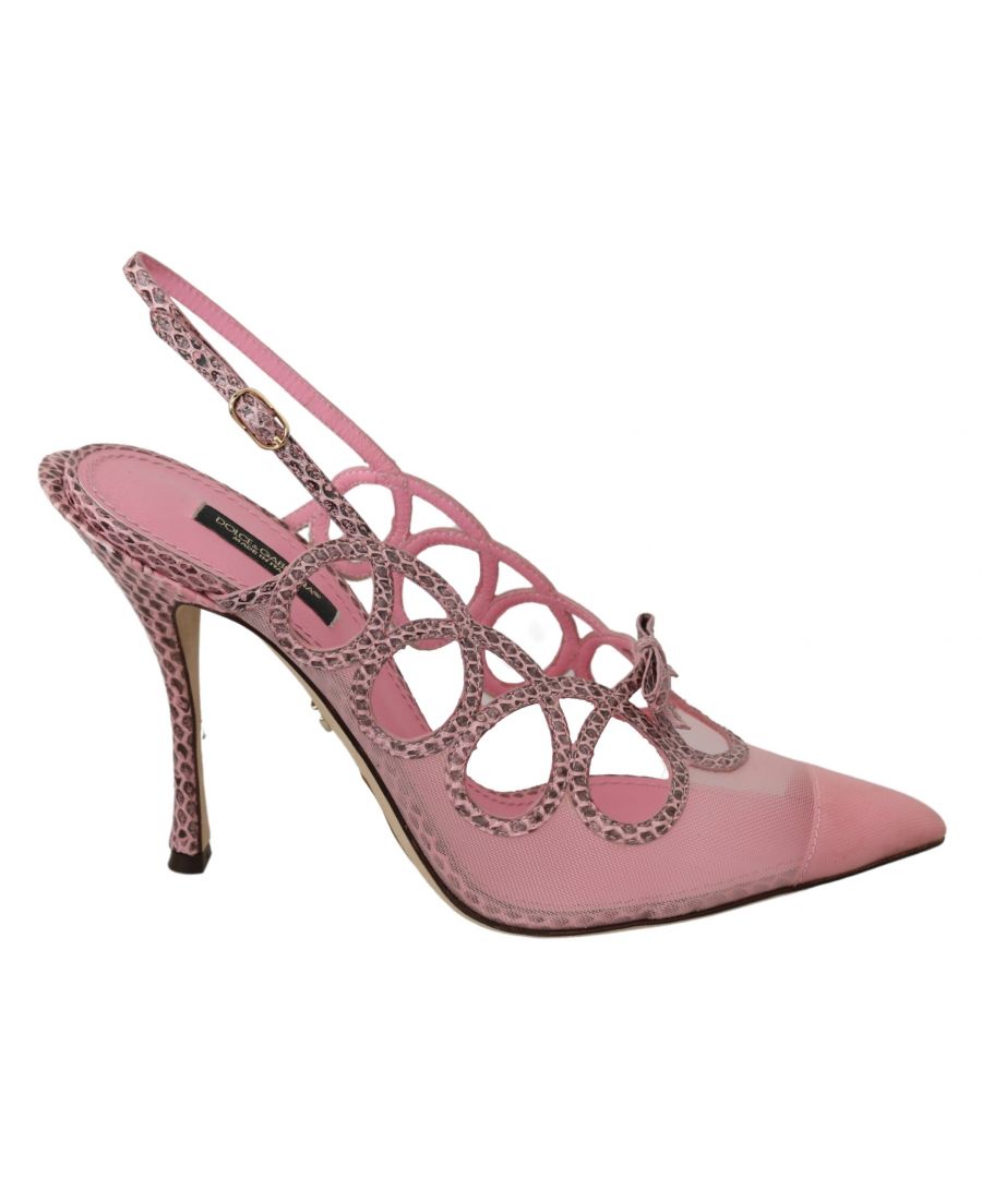 Image for Dolce  Gabbana Pink Slingback Slim Heel Ayers Sandals