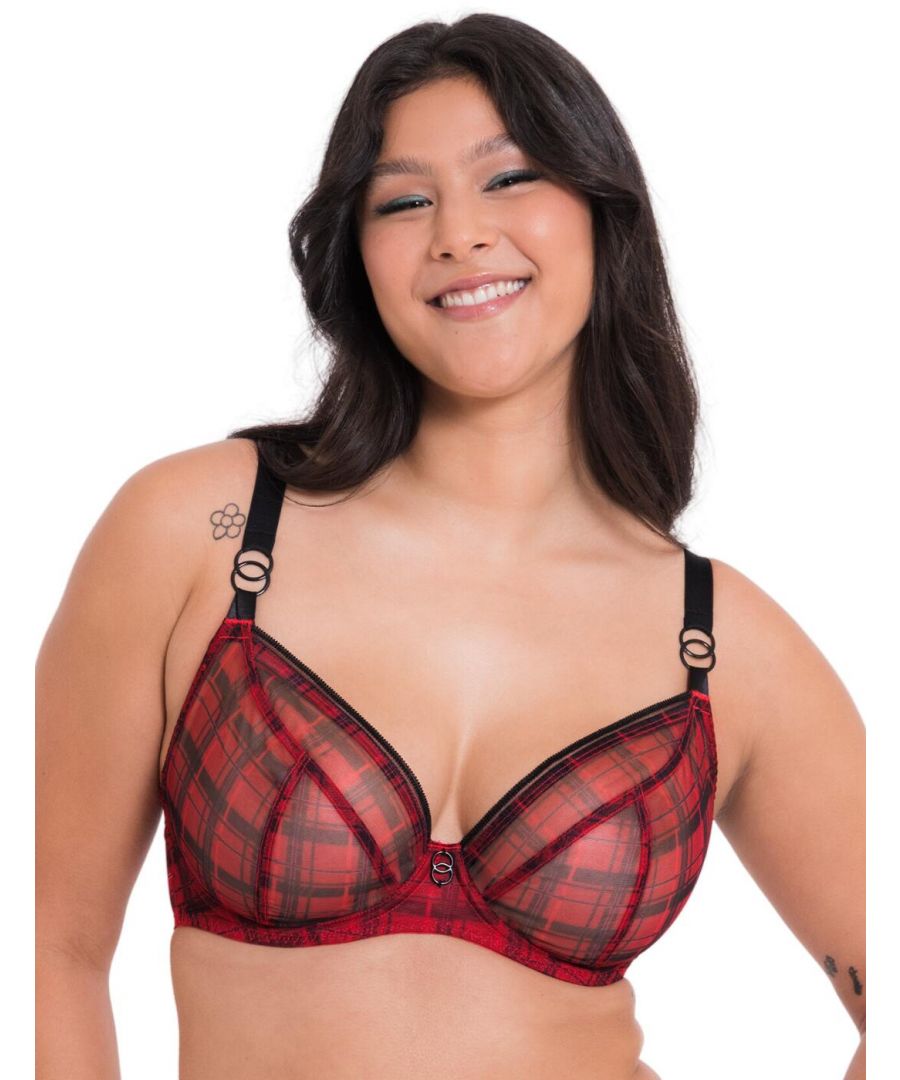 Curvy Kate Womens CK5711 Lifestyle Print Plunge Bra - Multicolour - Size 32E