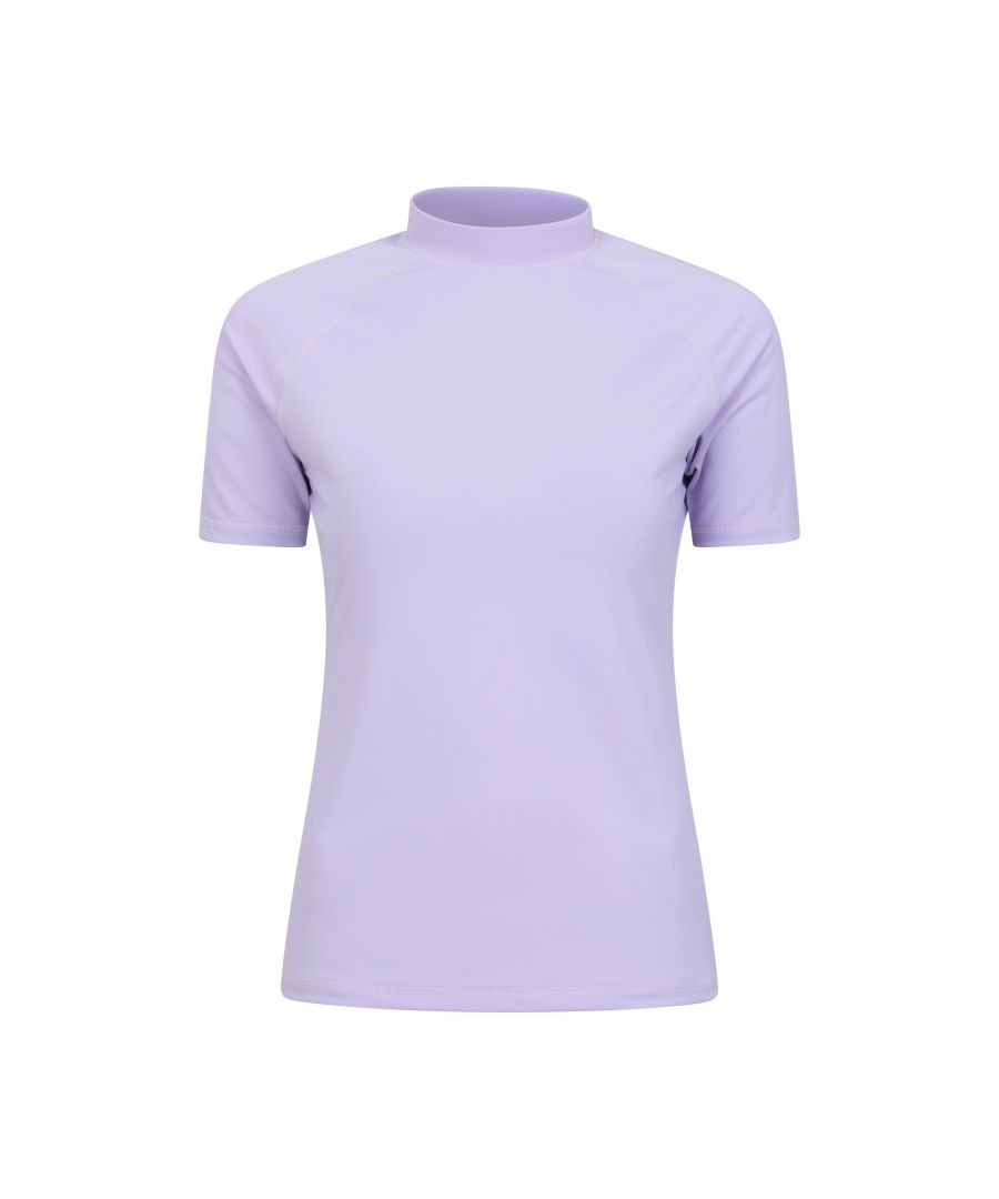 Mountain Warehouse Womens/Ladies UV Protection Rash Guard (Lilac) - Size 10 UK