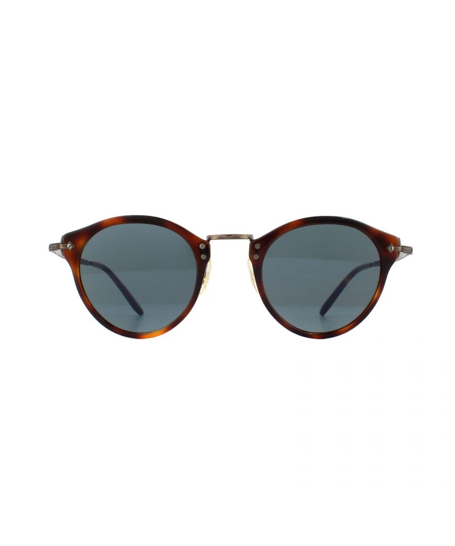 Oliver Peoples Zonnebril Op-505 5184S 1007R5 Donker Mahogany Bronze Blauw