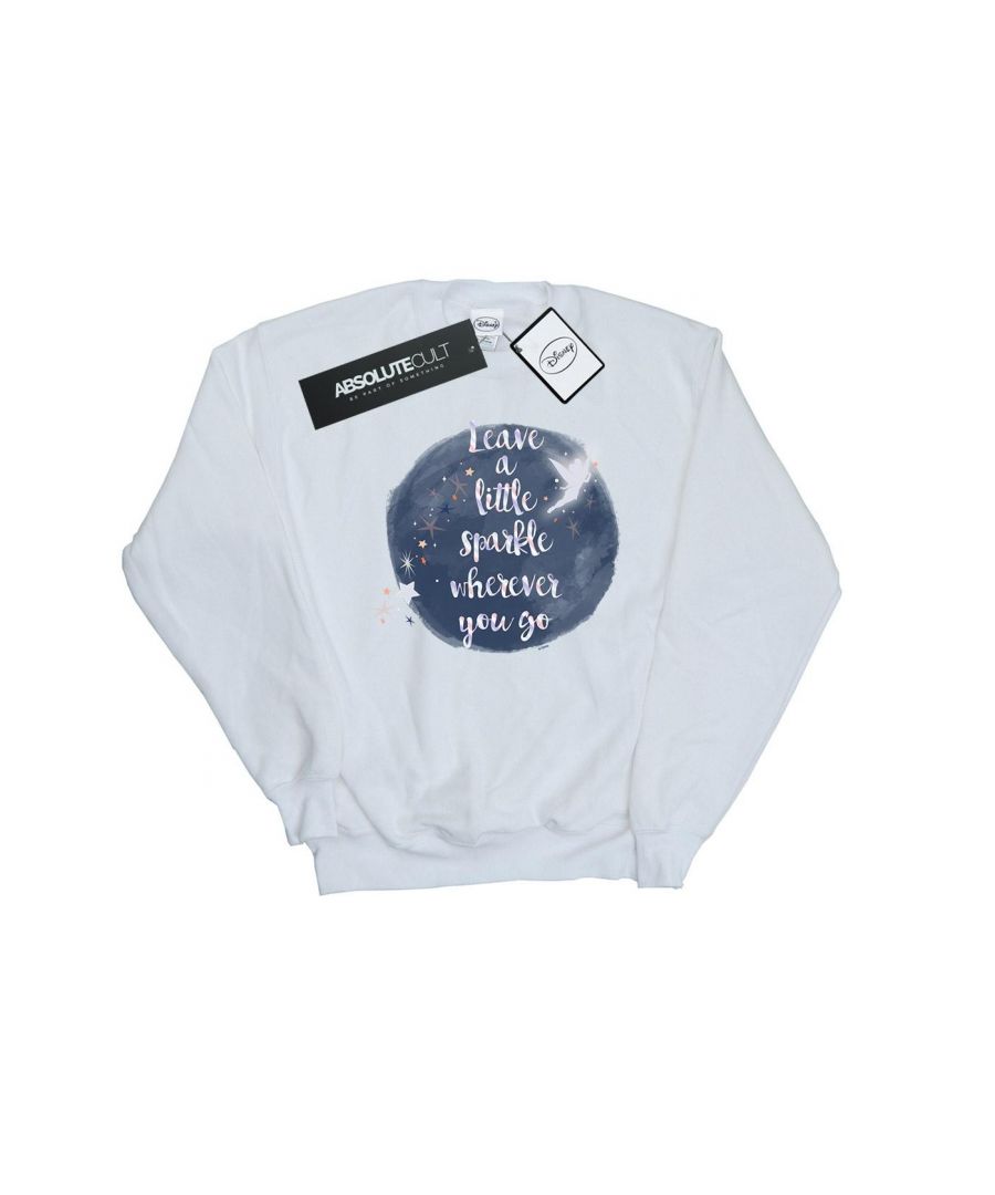 Disney Mens Tinker Bell A Little Sparkle Sweatshirt (White) - Size 5XL