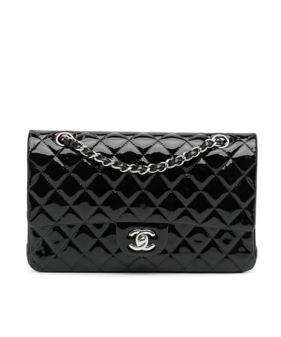 Pre-owned Chanel Wallet on Chain Black Leather Crossbody Bag