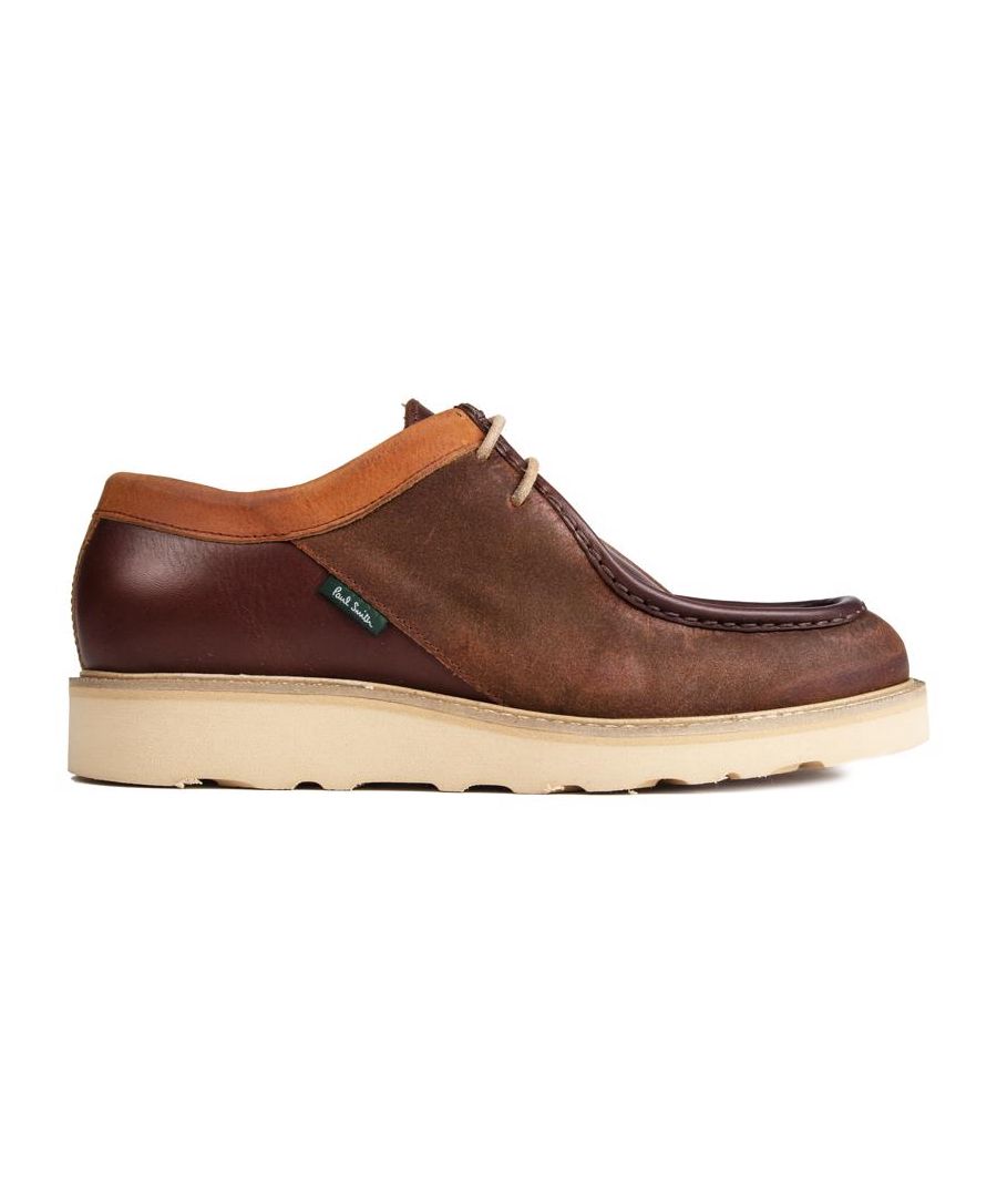 The Paul Smith Rees Is A Moccasin Inspired, Relaxed Lace-up Men's Shoe. This Style Has A Fine Leather And Suede Upper Paired With A Vibram Sole For Durability And Traction. A Simple, Functional, Timeless Design That's Understated And Effortless.