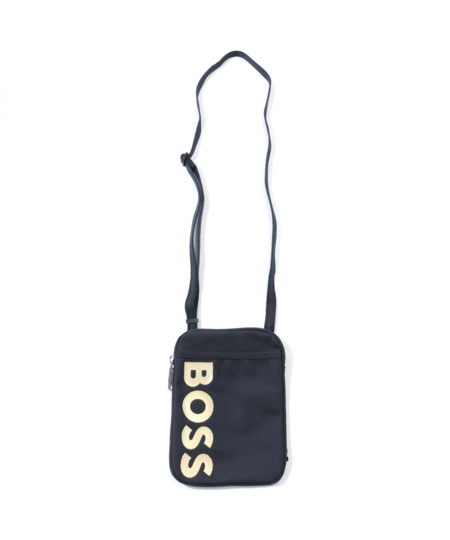 This contemporary neck pouch from BOSS boasts premium style with sustainability in mind. Crafted from recycled durable nylon. This compact pouch is big enough to carry your phone and wallet essentials and features one main zipped compartment with a slip pocket to the front and an adjustable detachable webbing strap. Finished with the signature BOSS logo in a contrast print at the front.Recycled Nylon, Main Zip Compartment, Front Slip Pocket, Adjustable Detachable Webbing Strap, Dimensions: 20 x 15 x 2cm, BOSS Branding.