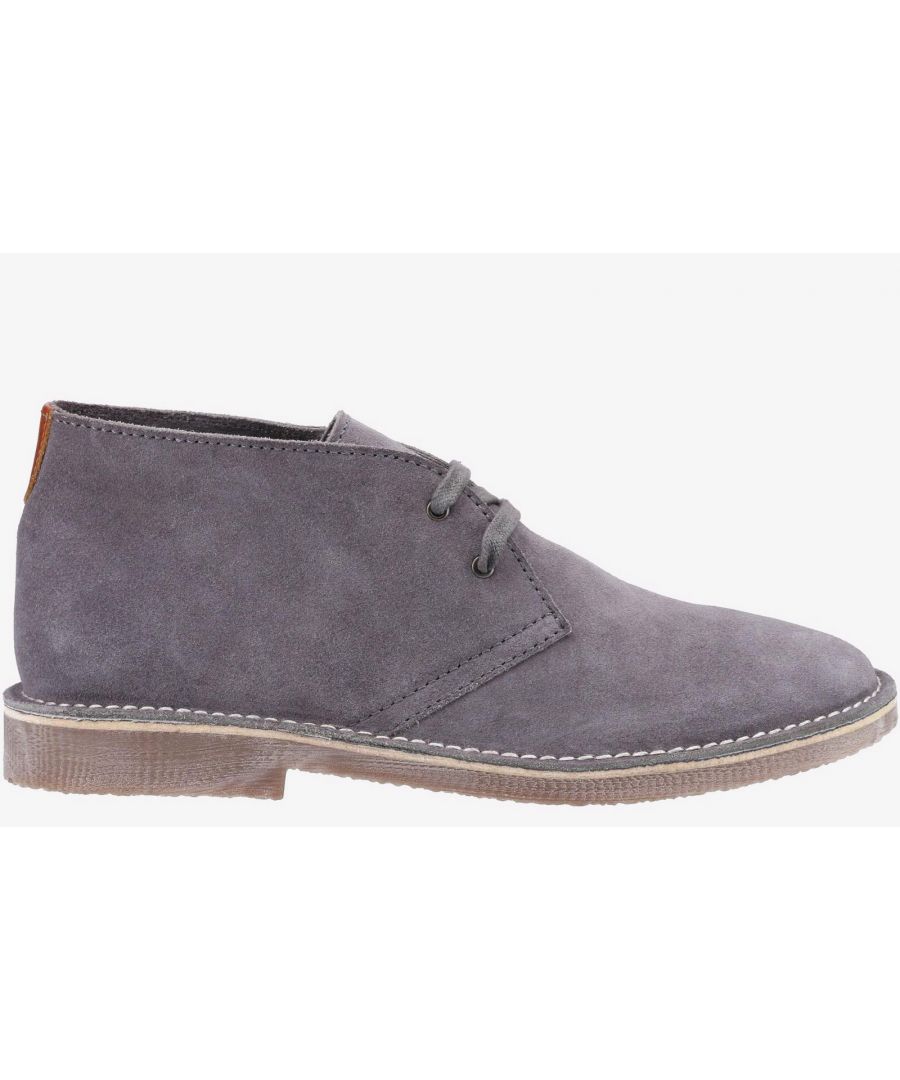 A Classic Desert Style Boot with Lace Up Fastening; the Samuel Boot is built with a water repellent suede with leather uppers and a flexible yet lightweight sole unit. Its breathable textile and sock lining allows the wearer to feel comfy and dry.\n- Water Repellent Suede upper\n- Flexible and Lightweight Sole Unit.\n- Memory Foam Comfort Insole\n- Memory Foam Cushion Comfort Insole\n- Flexible and Lightweight Sole Unit
