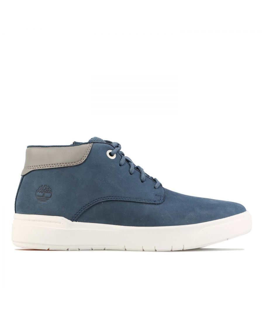 Junior Boys Timberland Seneca Bay Leather Chukka Boots in denim.- Premium nubuck leather.- Lace closure.- Zip fastening.- Padded collar.- Lightweight and breathable OrthoLite® footbed.- Ground-contact midsole made of cushioning EVA-blend foam.- Rubber outsole.- Ref: A2CSF2881