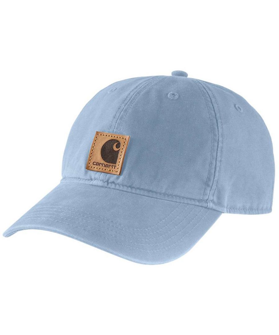 *Sizing Note* Carhartt are more generously sized, you may need to consider dropping down a size from your traditional workwear clothing.Light structured medium profile cap with pre-curved visor. Adjustable fit with hook-and-loop back closure. Carhartt leatherette label sewn on front. Carhartt logo embroidered on back. 100% cotton duck - Coolmax sweatband wicks away moisture for comfort.