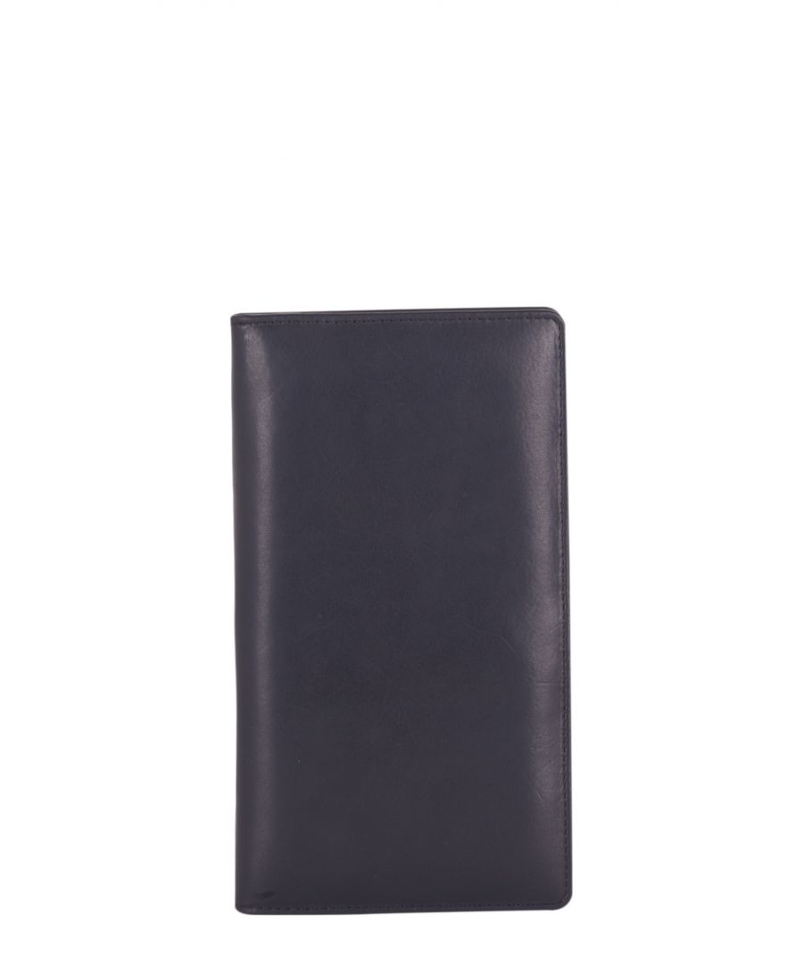 Image for DISTRESSED LEATHER FOLDED TRAVEL WALLET