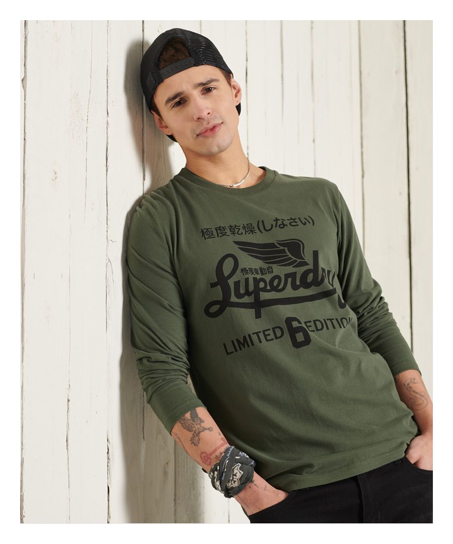 Image for Superdry Military Long Sleeved Graphic Top