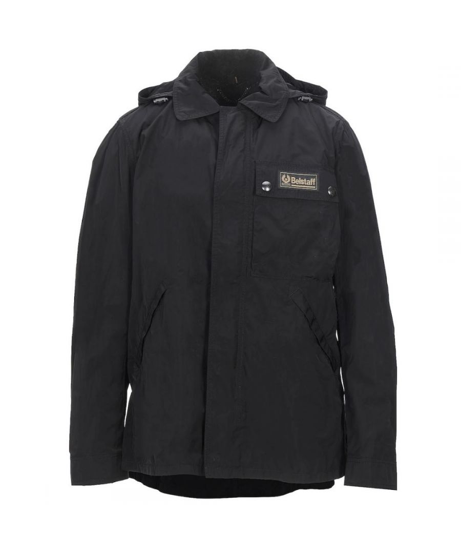 Belstaff Weekender Black Jacket. Belstaff Weekender Black Jacket. Style: 71050496 90000. Branded Badge On The Front Pocket. Hooded Jacket, Zip Closure. Water Repellent Micro Poly Fibre Material