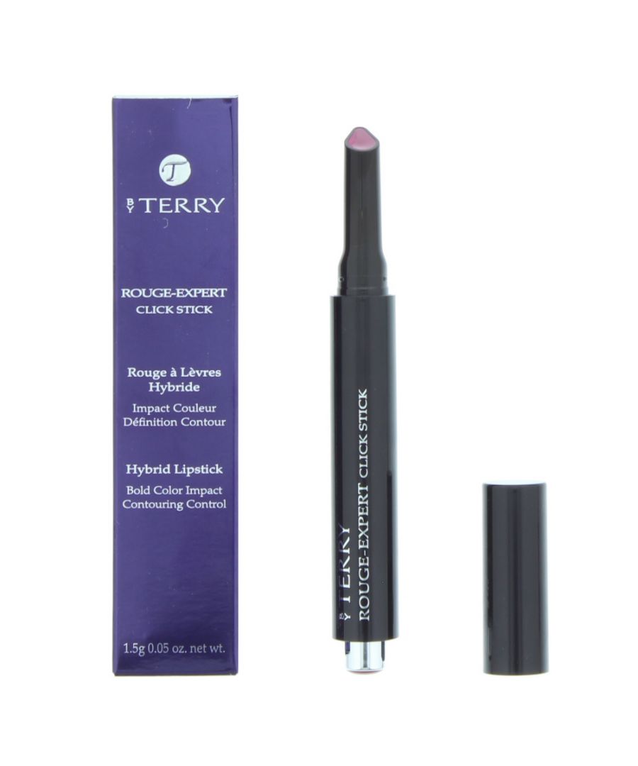 Enjoy the velvety-smooth texture and rich pigment of the Rouge Expert Click Stick from By Terry. This 3-in-1 hybrid lipstick is rich like a balm, precise like a pencil, and provides an intense colour release in just one stroke.