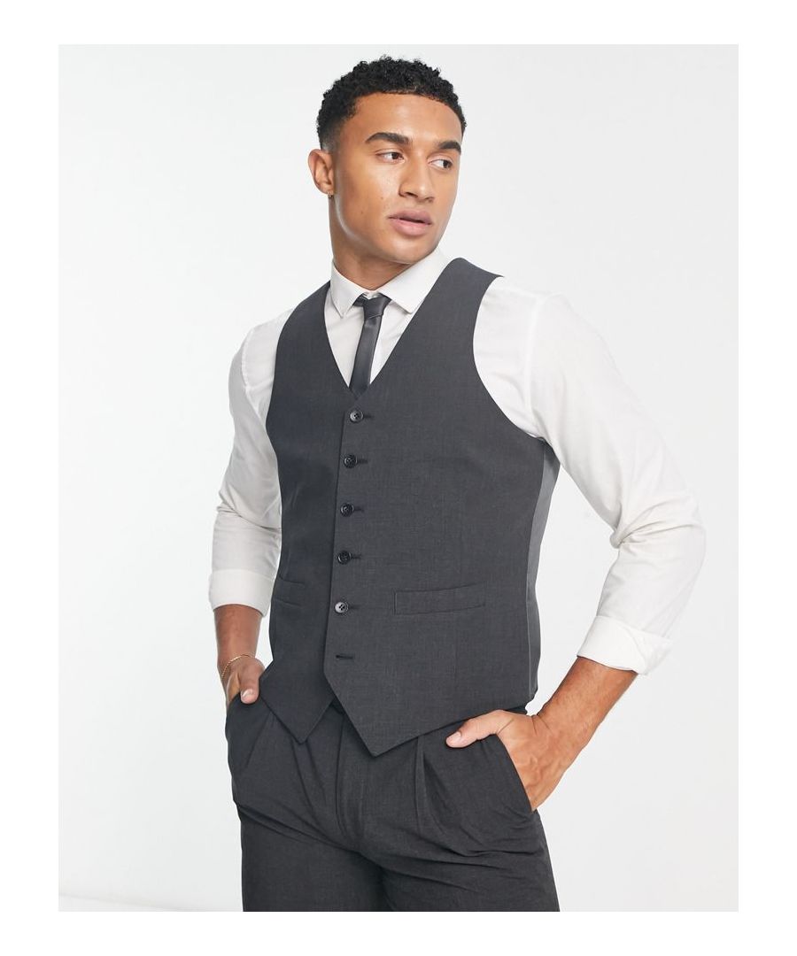 Suits by Noak For office, or out of office V-neck Button placket Contrast back with an adjustable cinch Slim fit  Sold By: Asos