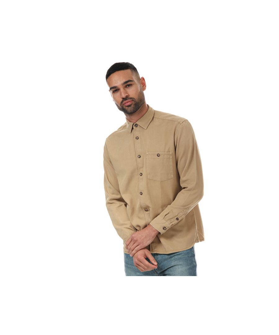 Image for Men's Ted Baker Brewin Relaxed Overshirt in Beige