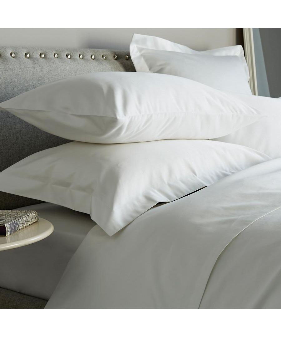 Bed And Bath Emporium 600 Thread Count Super Kingsize Pillowcase - Single White Cotton - One Size
