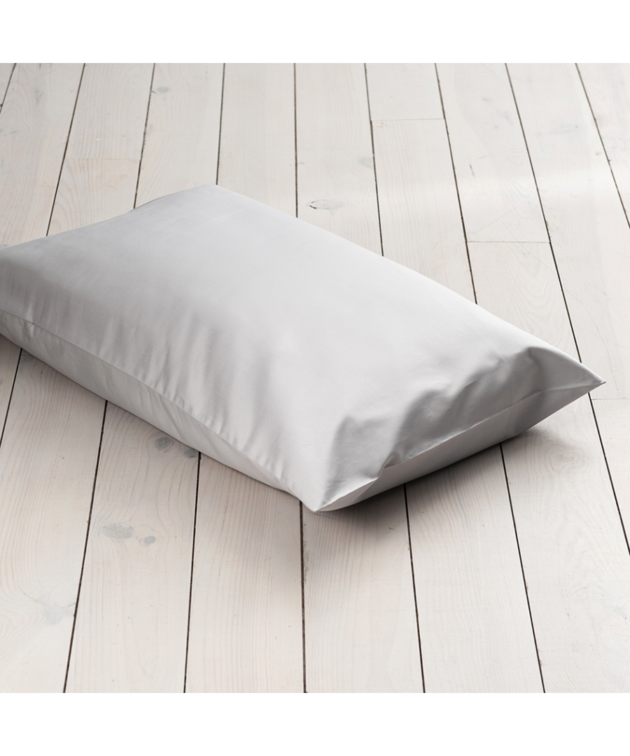 Bed And Bath Emporium 600 Thread Count Housewife Pillowcase - Pair Ice Grey Cotton - One Size