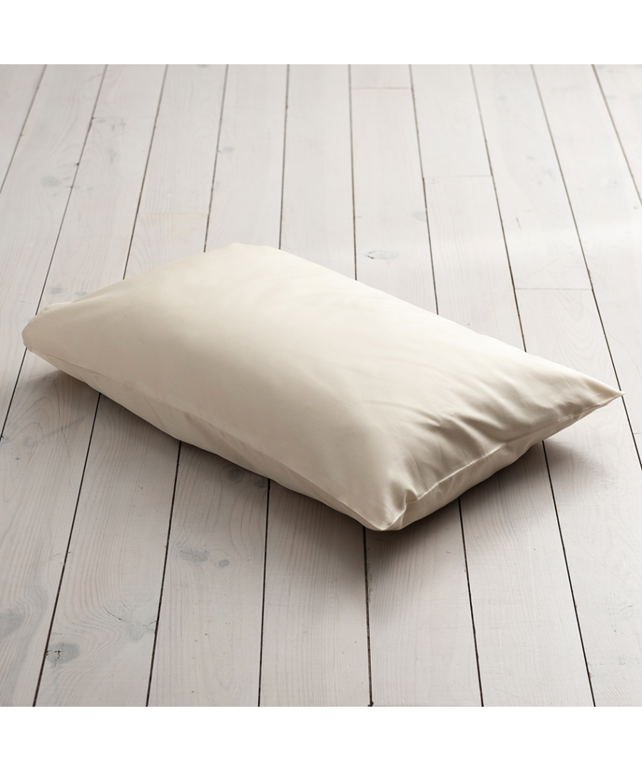 Bed And Bath Emporium 600 Thread Count Housewife Pillowcase - Pair Ivory Cream Cotton - One Size