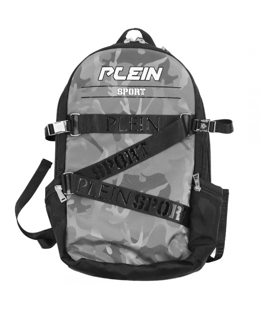 Philipp Plein Sport Zaino Runner Grey Backpack Bag. Philipp Plein Sport Zaino Runner Grey Backpack Bag. Style: AIPS803 94. Zip Closure. Plein Sport Branding On Front And Top Of Bag. Front Pocket
