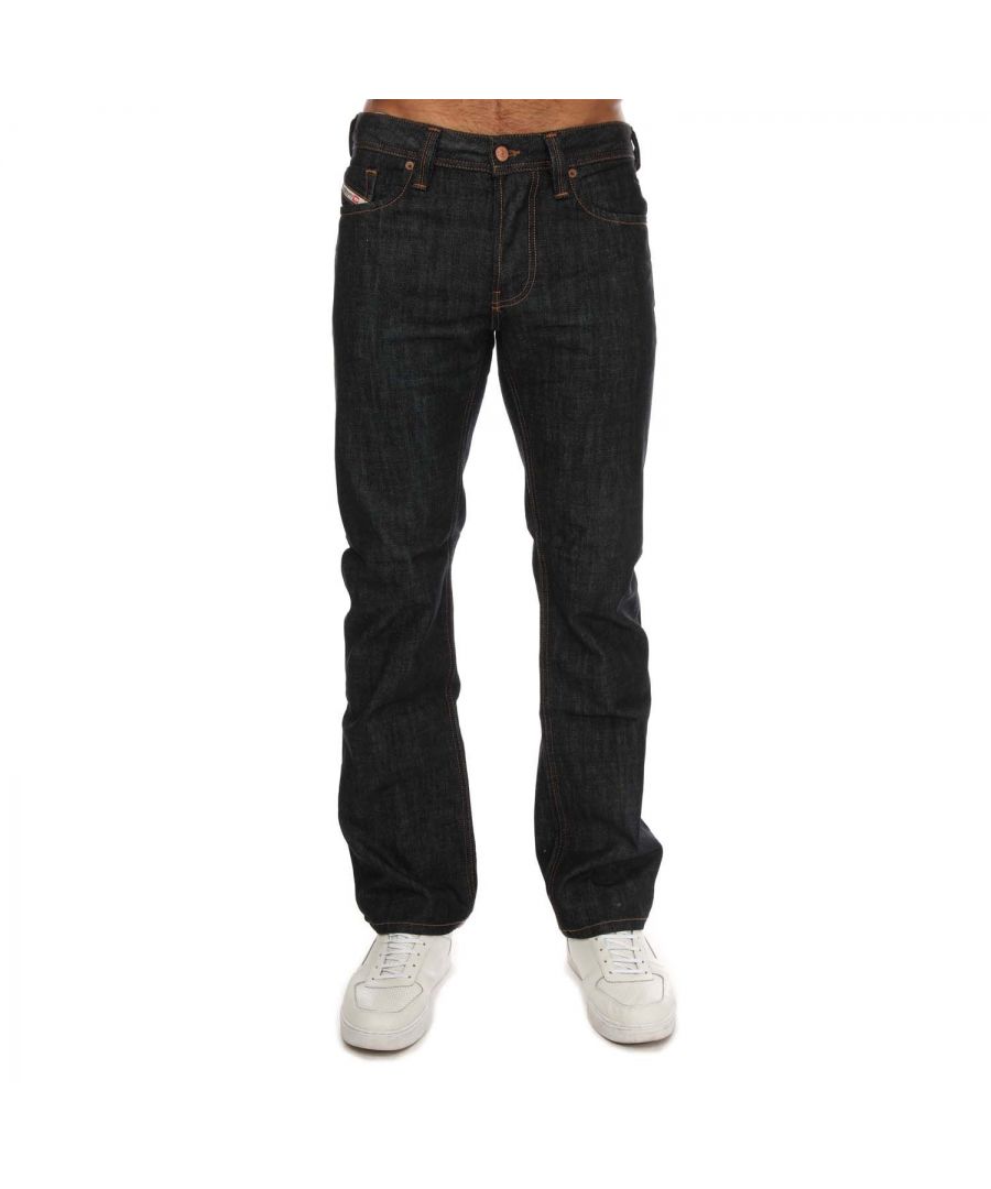 Diesel Larkee-x jeans met rechte pijpen voor heren, zwart