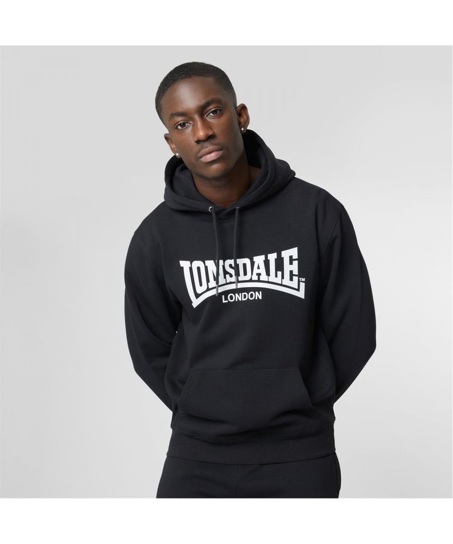 Image for Lonsdale Mens Essentials Logo Hoodie Top