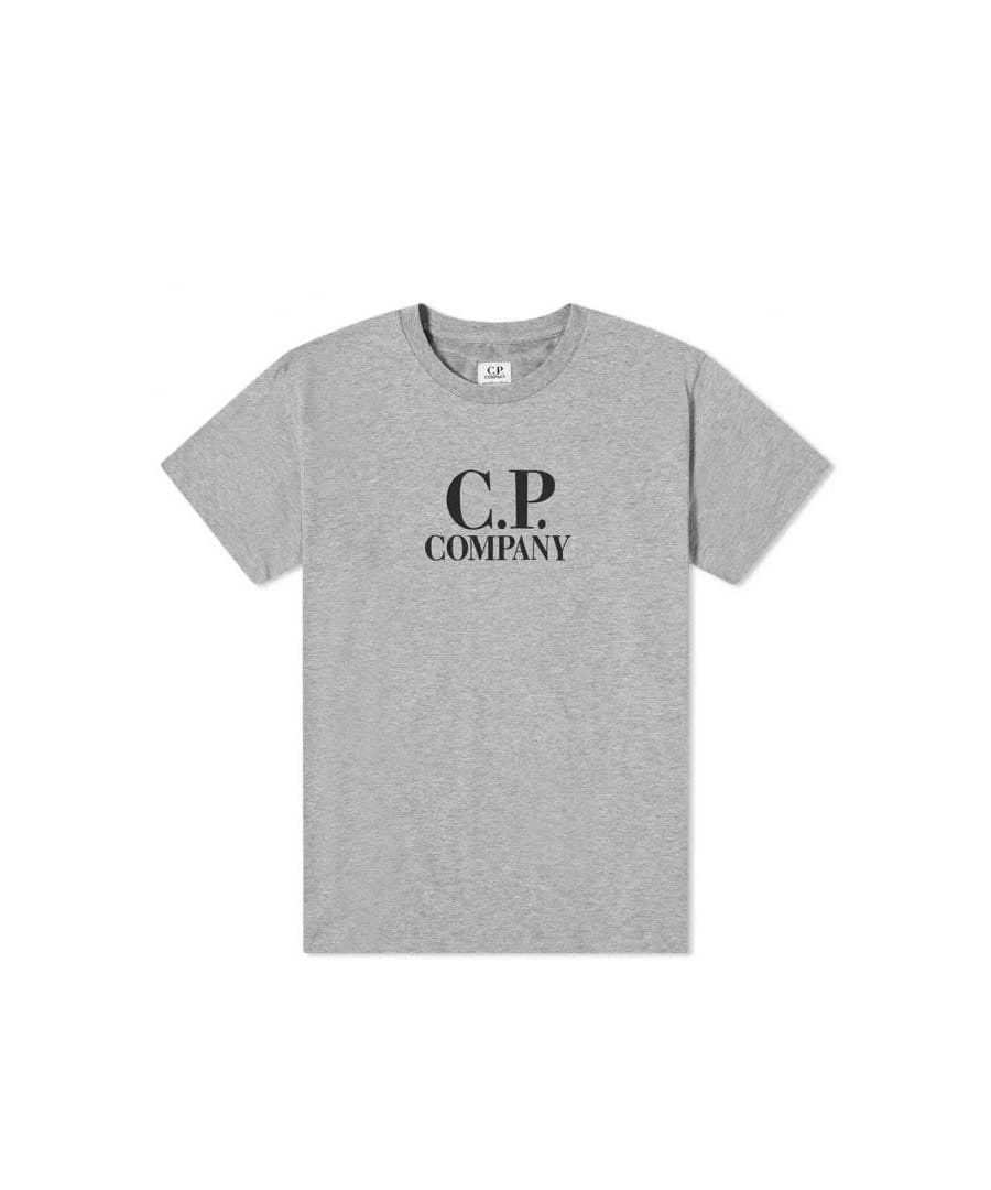 Image for C.P Company Boys Logo T-shirt Grey