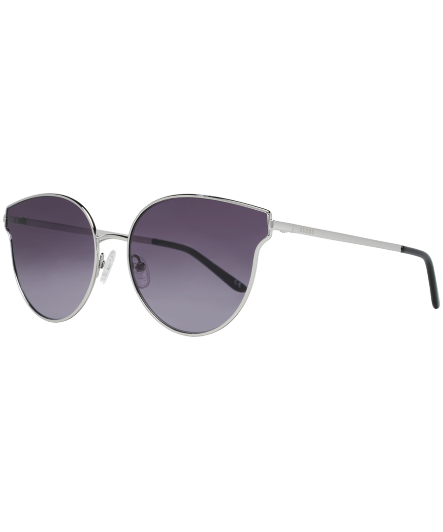 Guess Womens Sunglasses GF0353 10B Silver Grey Gradient Metal (archived) - One Size