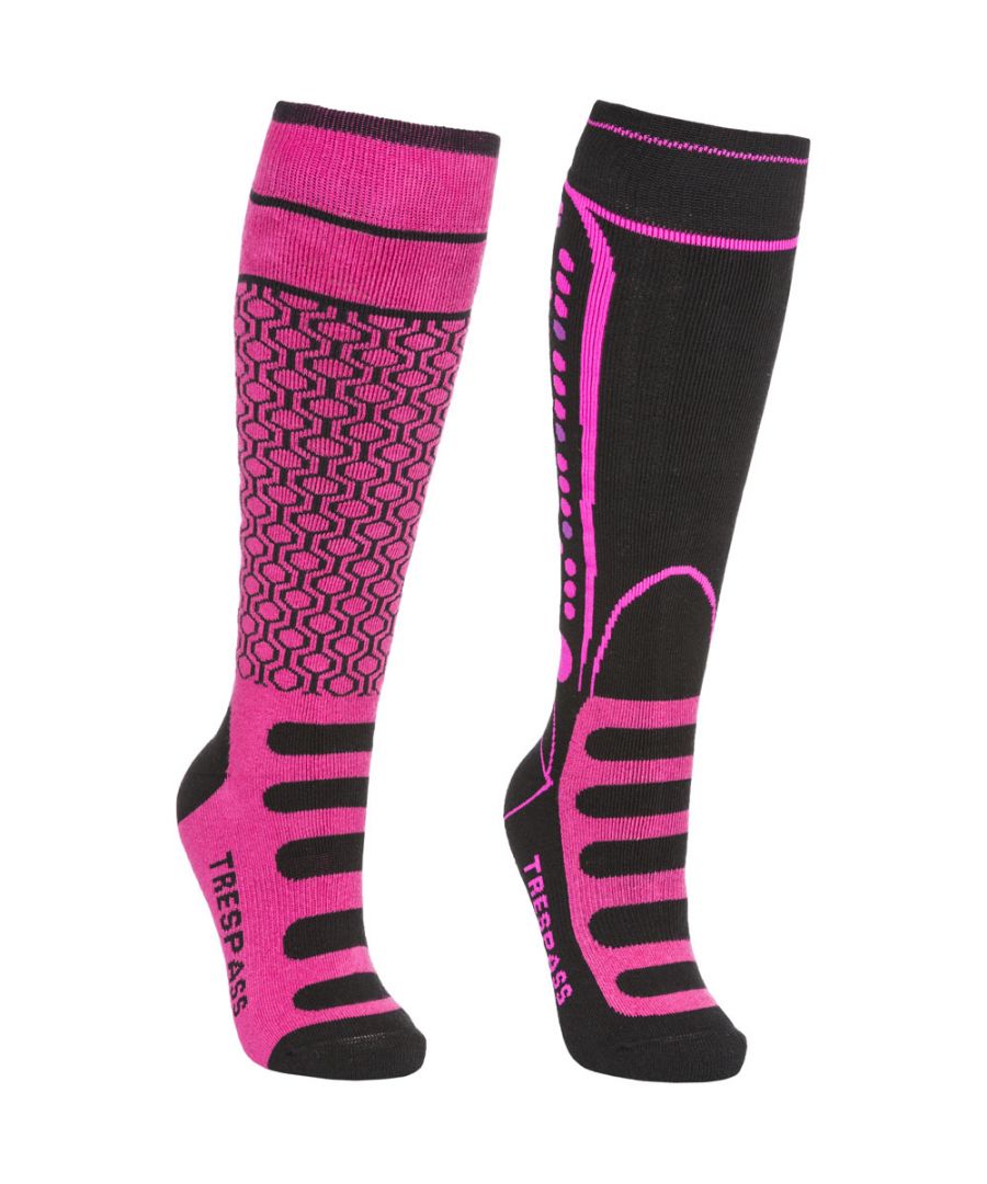 Image for Trespass Girls & Boys Concave Supportive Snowsport 2 Pack Skiing Socks
