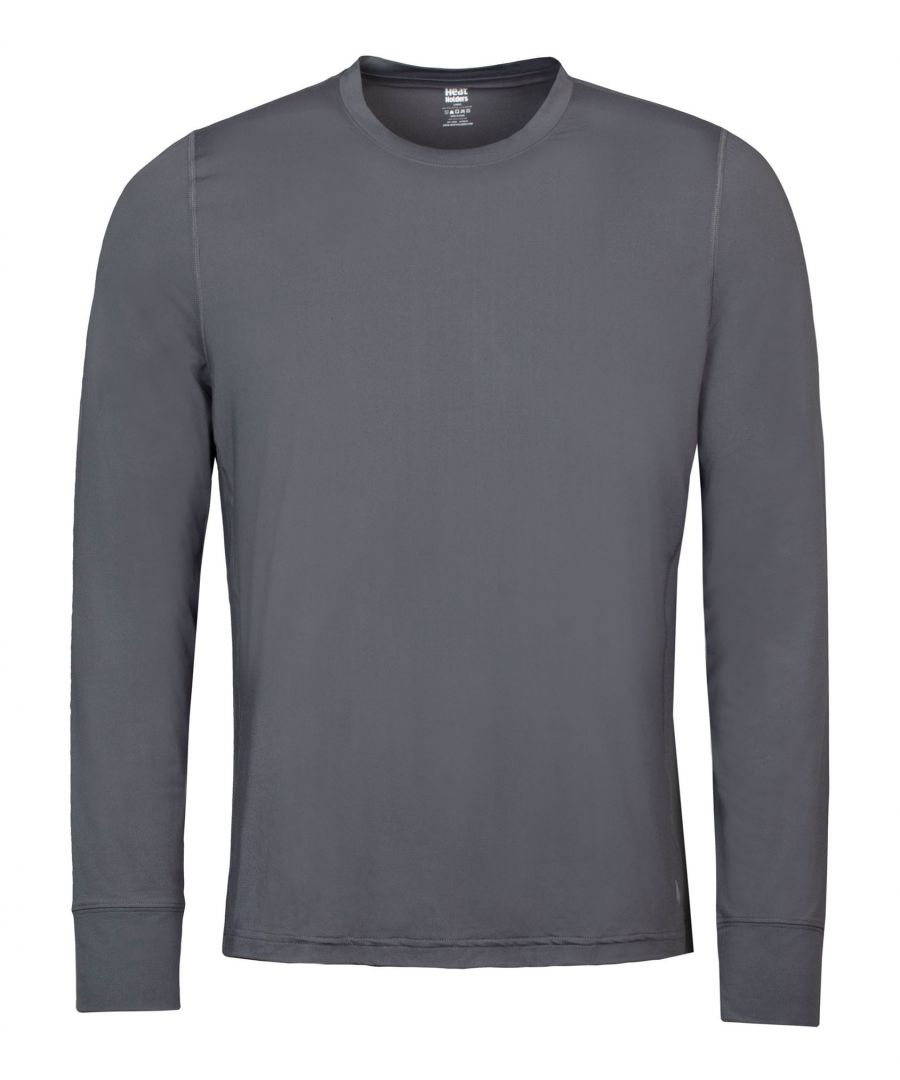 Heat Holders - Men’s Long Sleeve Thermal T-ShirtIf you’re in need of casual wear but with a bit more warmth for the colder days, Heat Holders Performance Long Sleeve T-Shirt is a supremely comfortable and practical t-shirt, designed and built for all-day wear.The technical fabric features multi-directional stretch, for ease of motion and shape-retention; meanwhile, the exceptionally soft finish inside and out ensures next to skin comfort. Also included are side panels and a comfort armhole design for an exceptional fit and enhanced comfort.They also include moisture management which means even though these t-shirts are designed for warmth and keeping warm air close to the skin, they won’t cause excess sweat as they can wick away moisture from the body.The flat seam construction is designed in such a way that it reduces irritation against the skin which adds to the overall comfort of the shirt, even if you end up doing a bit of hiking or exercise.Ideal for casual wear, layering, or simply lounging around the home, the Heat Holders apparel range comprises versatile clothing to make your life warmer! Their versatility makes these pieces great for an extremely diverse range of activities, ranging from going to the gym, through walking and hiking, to simply doing the shopping.These long sleeve T-Shirts are available in Black or Grey and are made from: 88% Polyester, 12% Elastane. They have 6 size options: XS, S, M, L, XL & XXL and are Machine Washable.Extra Product DetailsHeat Holders Men's T-ShirtLong Sleeve LengthMicro Brushed FabricAnatomical FitFlat Seam ConstructionMoisture Wicking PropertiesHybrid Crew NeckIdeal For Casual Wear2 Colour OptionsEnhanced Comfort6 Sizes AvailableMachine Washable